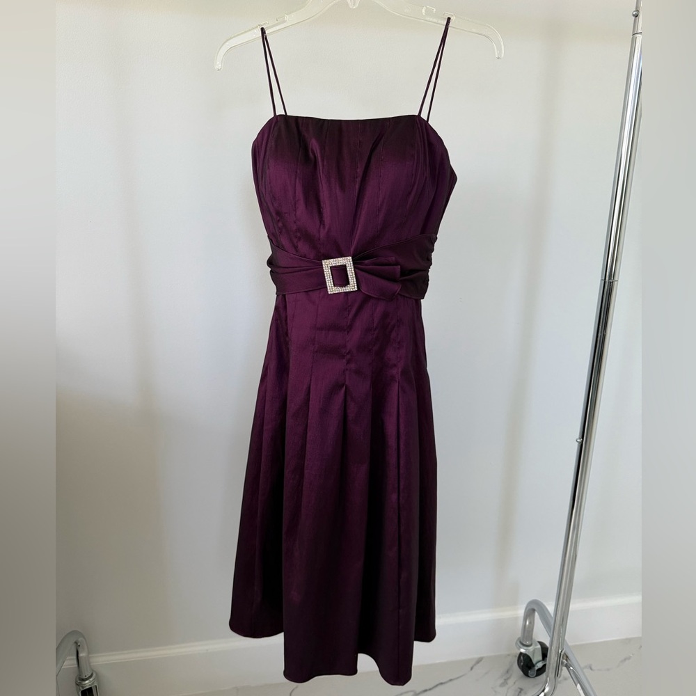 Shimmer purple cocktail dress